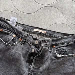 Levi's Women's Dark Gray Straight Leg Jeans